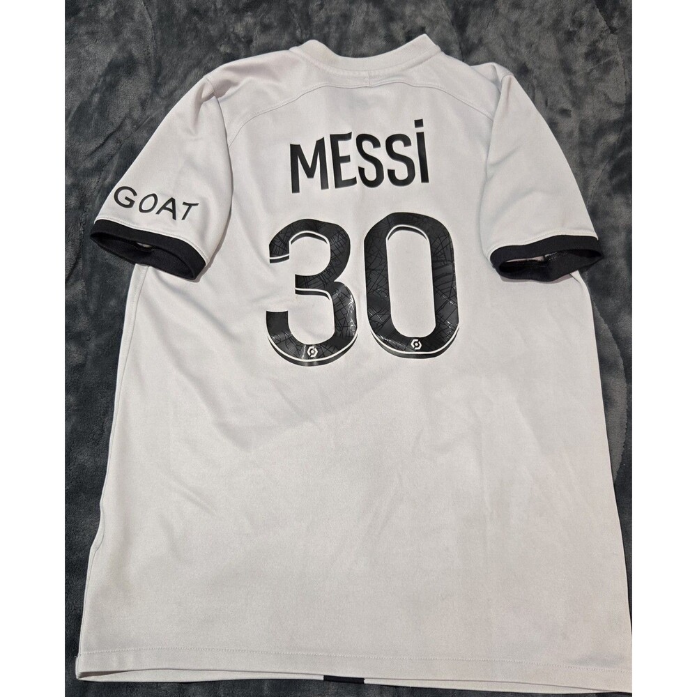 Nike Jordan Paris Saint Germain 22/23 Away Shirt Soccer Jersey Messi Size Boys L